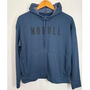 NOBULL Hoodie‎ Women's M Blue Sweatshirt Drawstring Activewear Casual Athletic